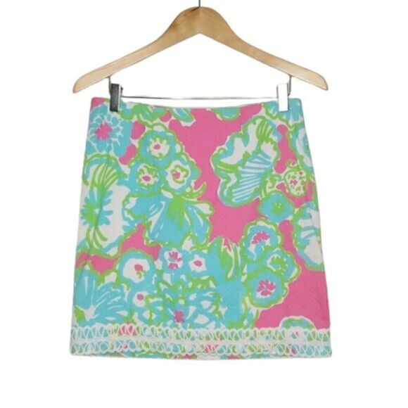 Lilly Pulitzer A Delicacy Print Lavender Skirt - Picture 1 of 9